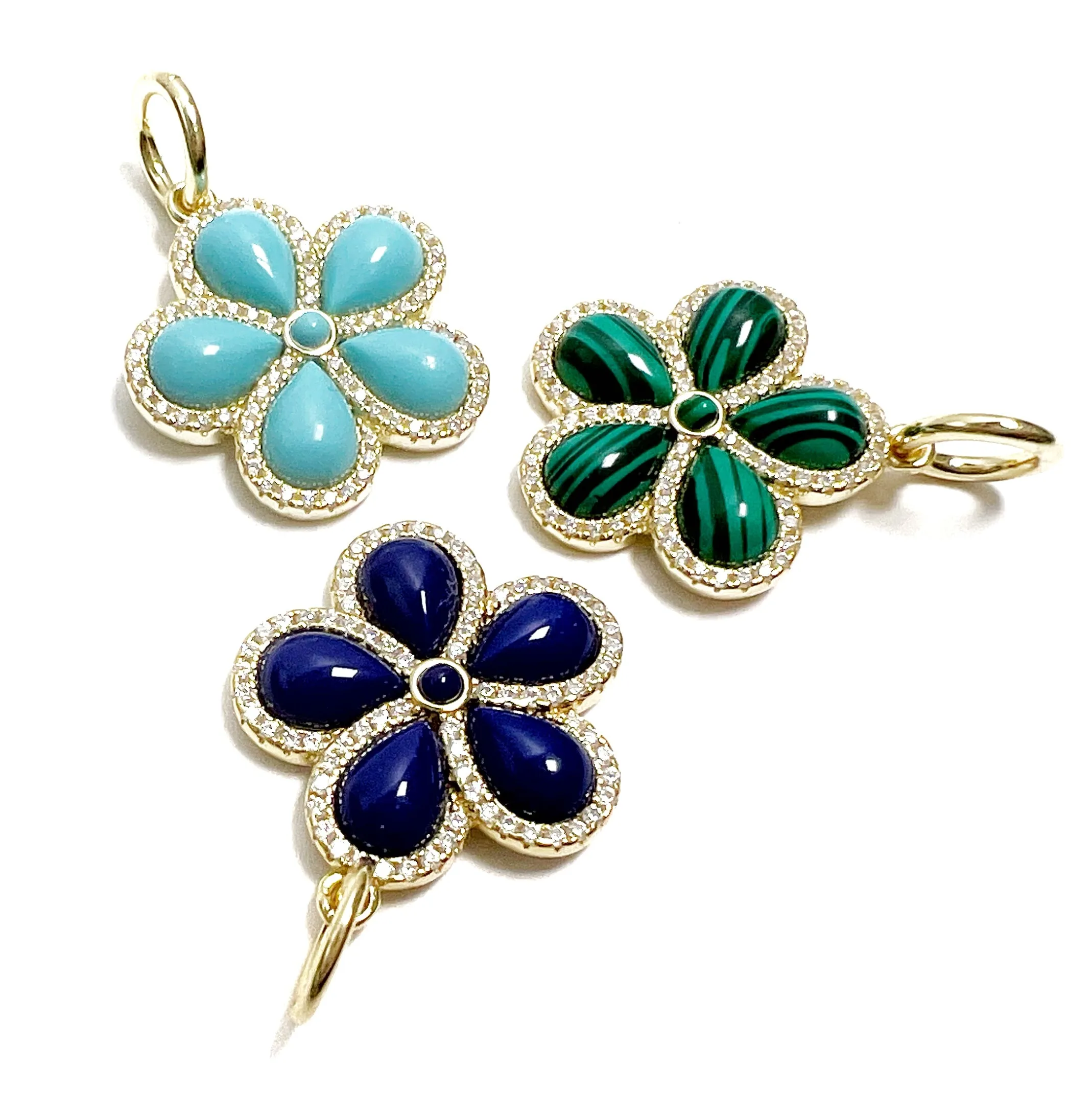 Stone Flower Pendant