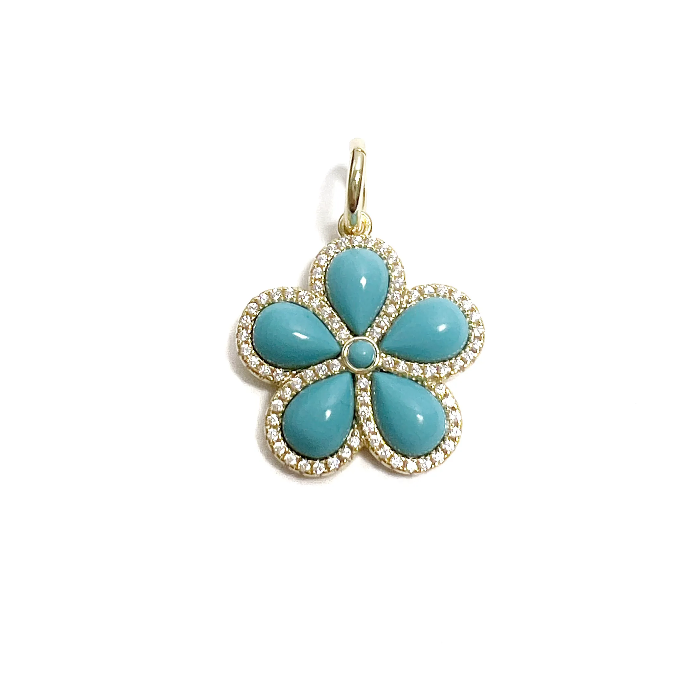 Stone Flower Pendant