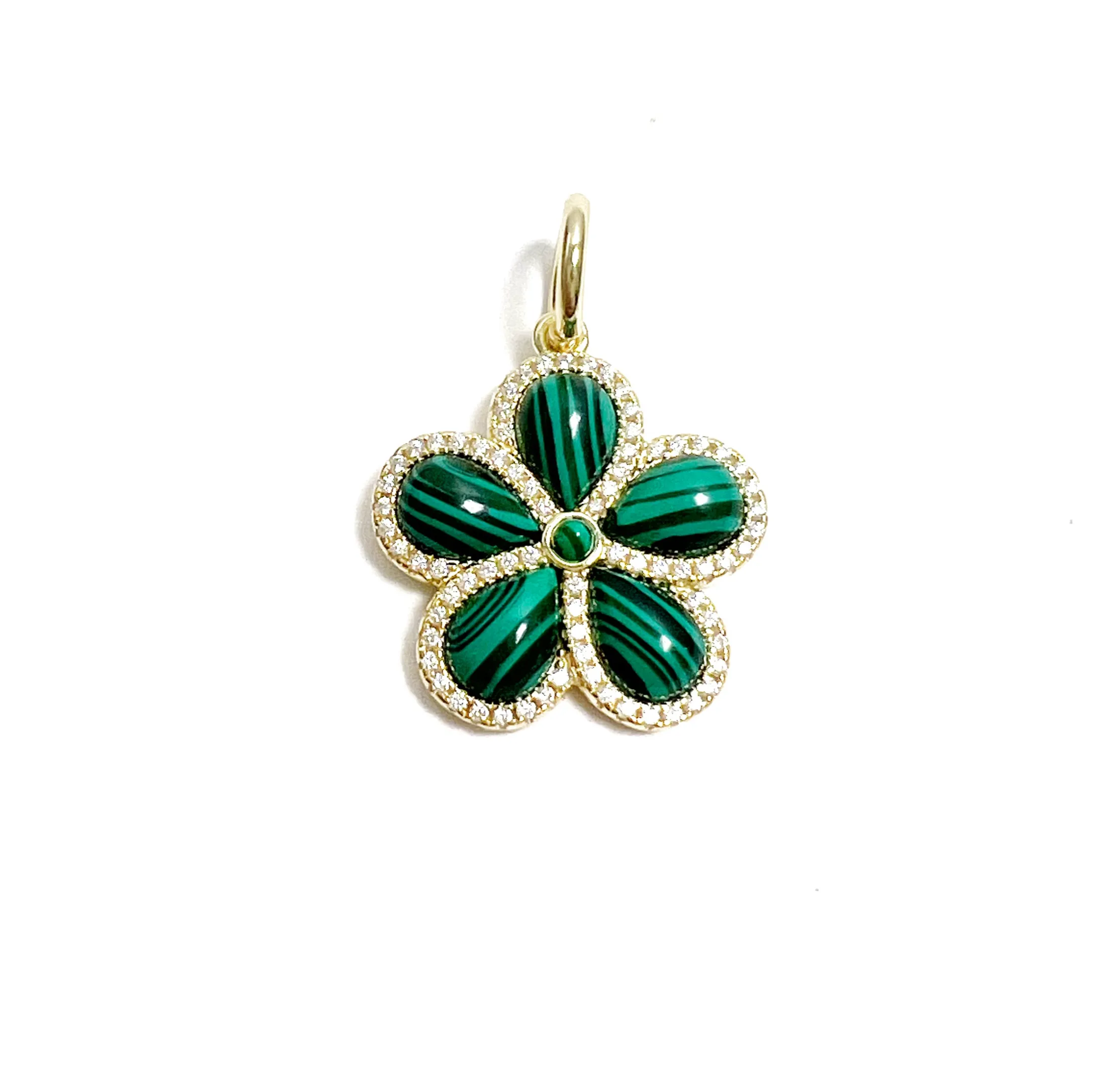 Stone Flower Pendant