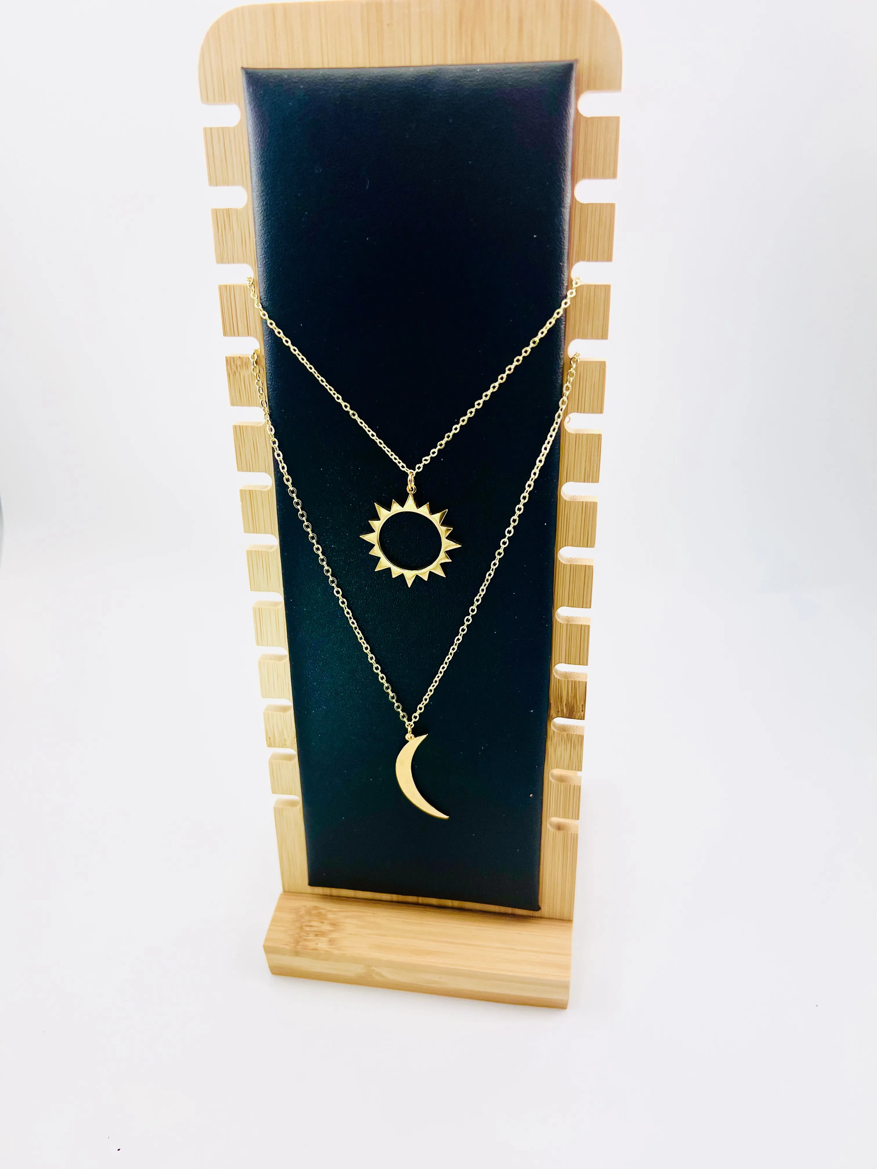 Sun and Moon Necklace Set