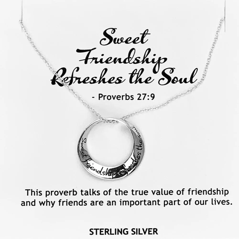 Sweet Friendship Refreshes The Soul Necklace