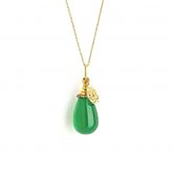 Syna Chalcedony Drop Pendant