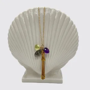 Tassel Cluster Briolette Chain