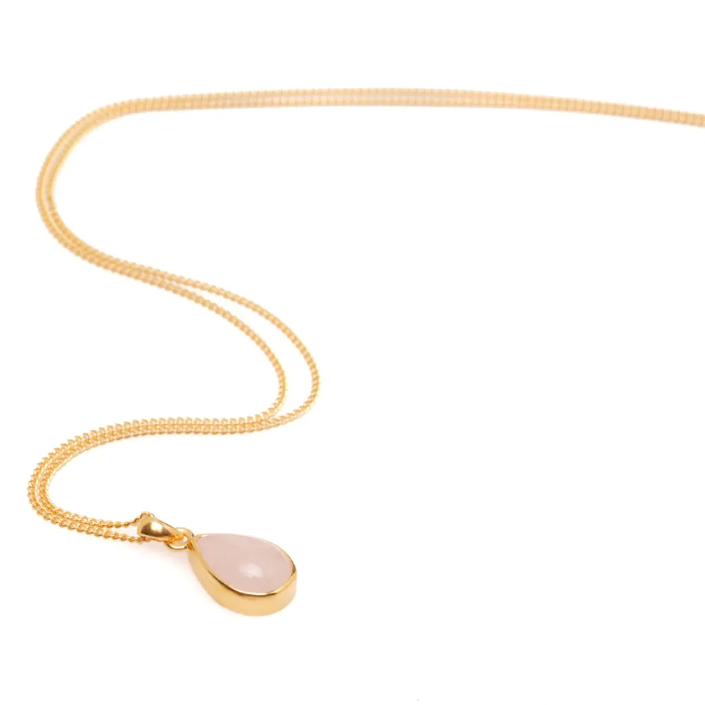 The Family Jewels Baby Teardrop Pendant Gold/Rose