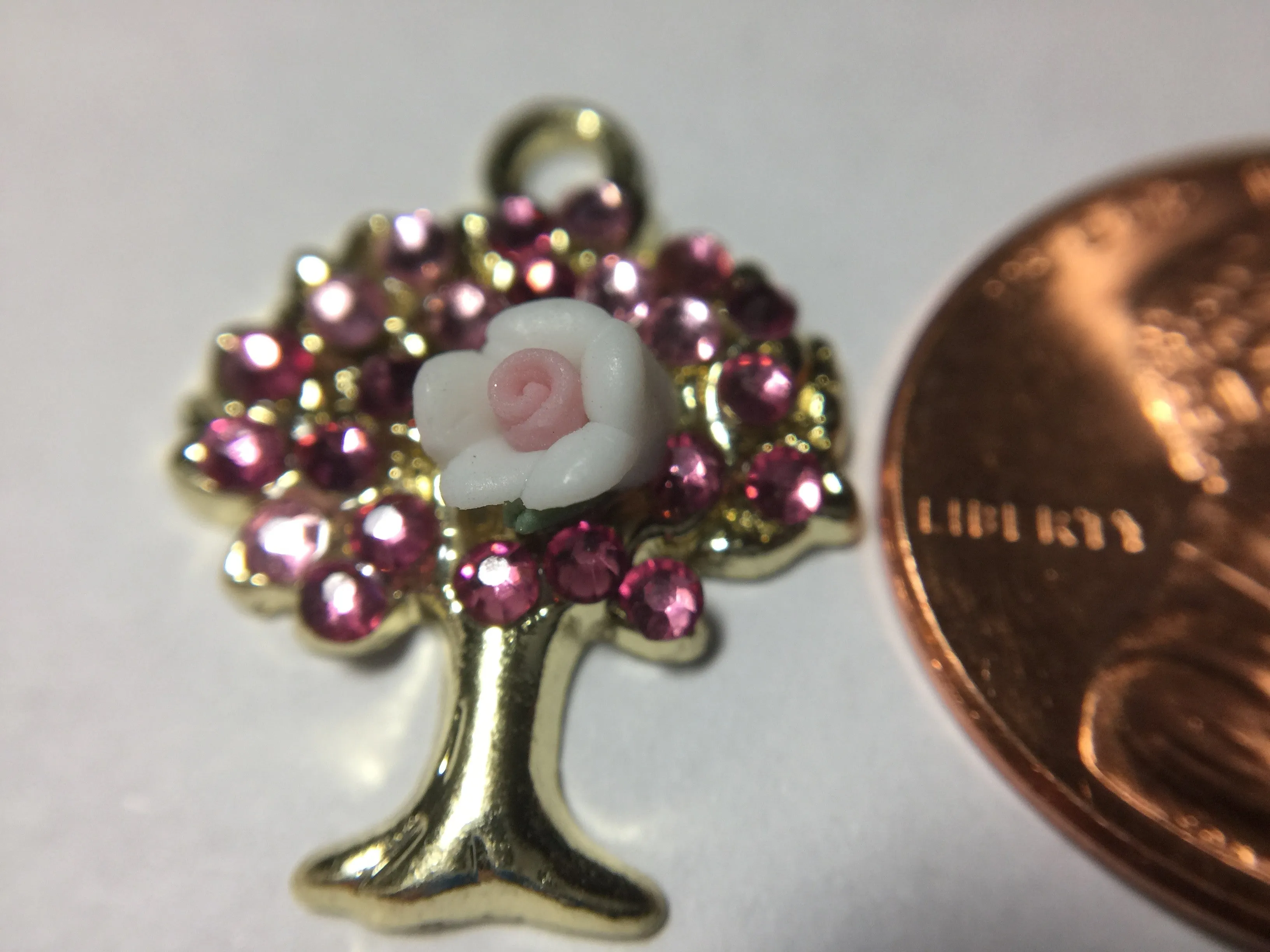 THE GIVING TREE - 1 PIECE ENAMEL JEWELRY, DIY CHARM PENDANTS