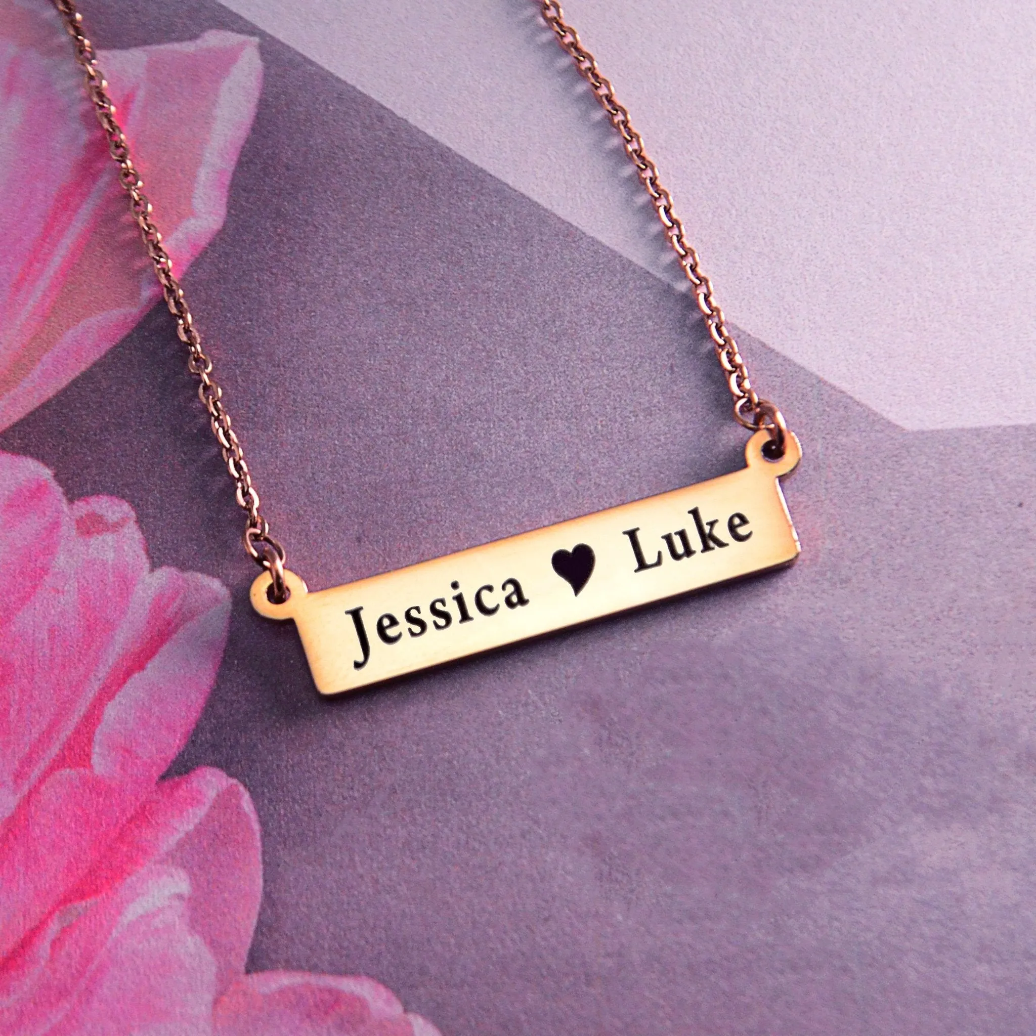The Jess Name Bar Necklace