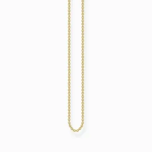 Thomas Sabo Necklace - Fine Anchor Chain - Yellow Gold Plated