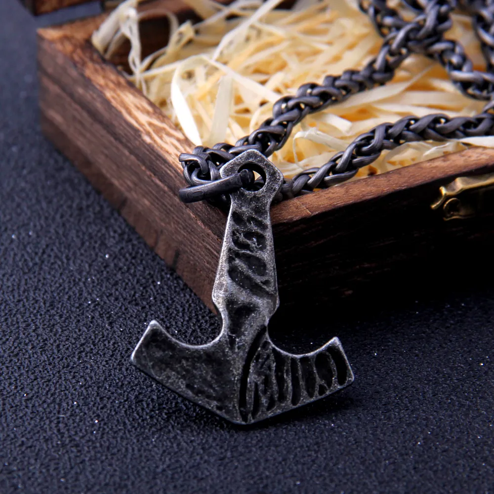 THOR'S HAMMER NECKLACE - HAND FORGED