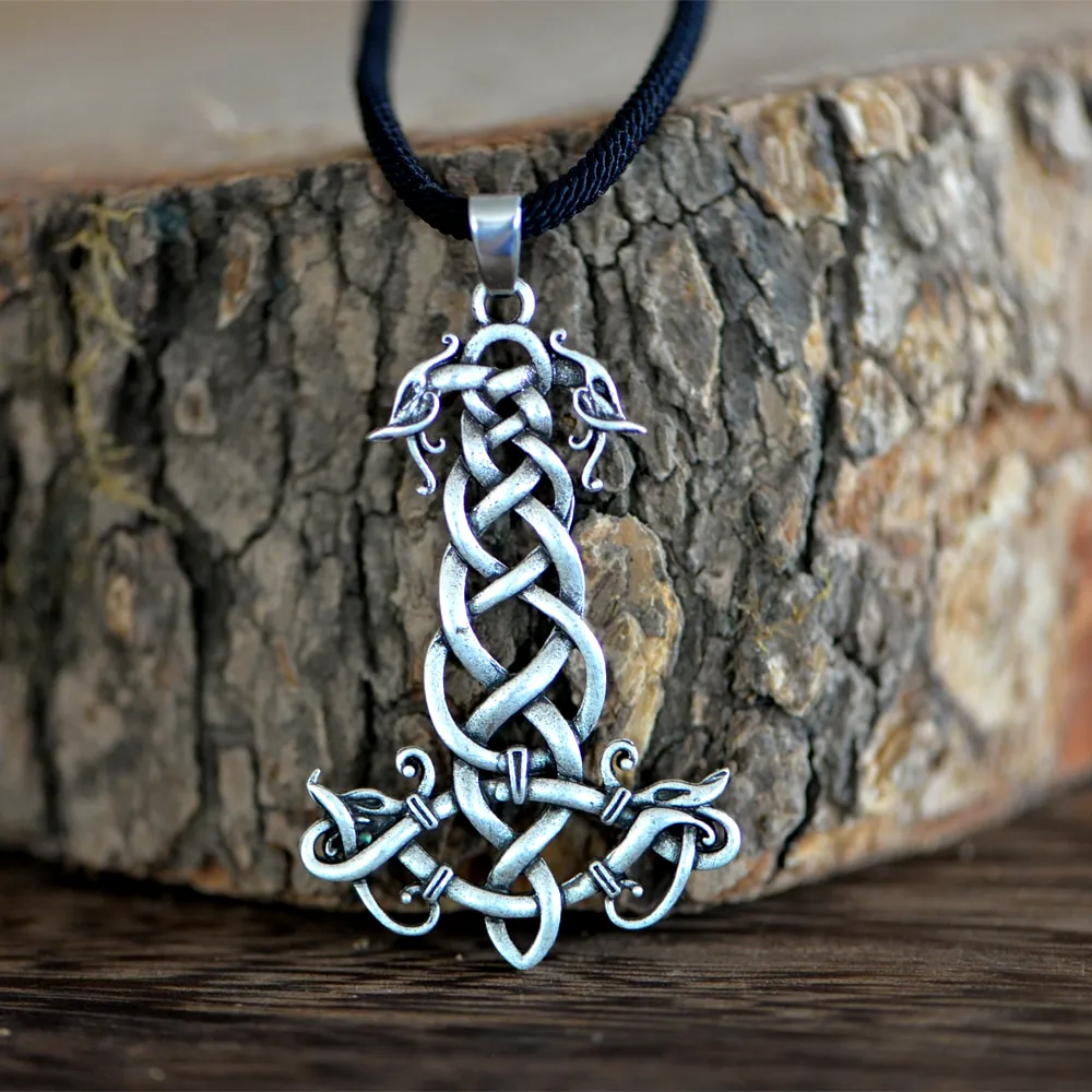 THOR'S HAMMER NECKLACE - KNOTTED DRAGONS