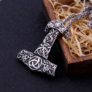 THOR'S HAMMER NECKLACE - TRIQUETRA