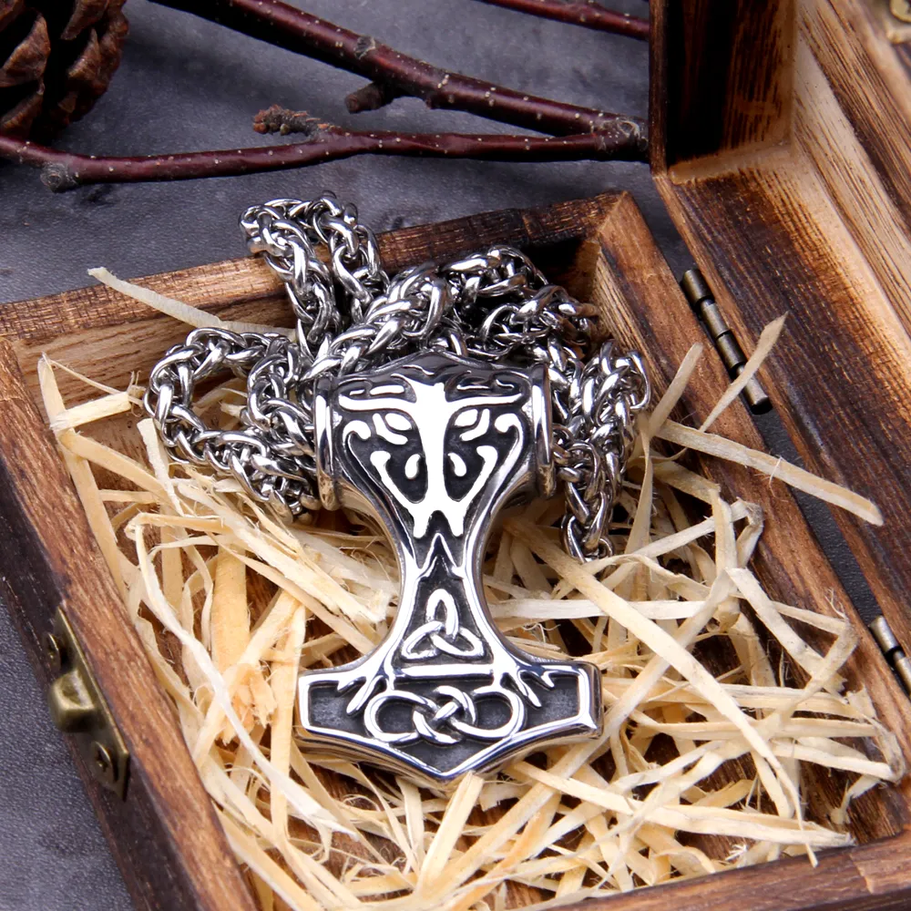 THOR'S HAMMER NECKLACE - TRISKEL