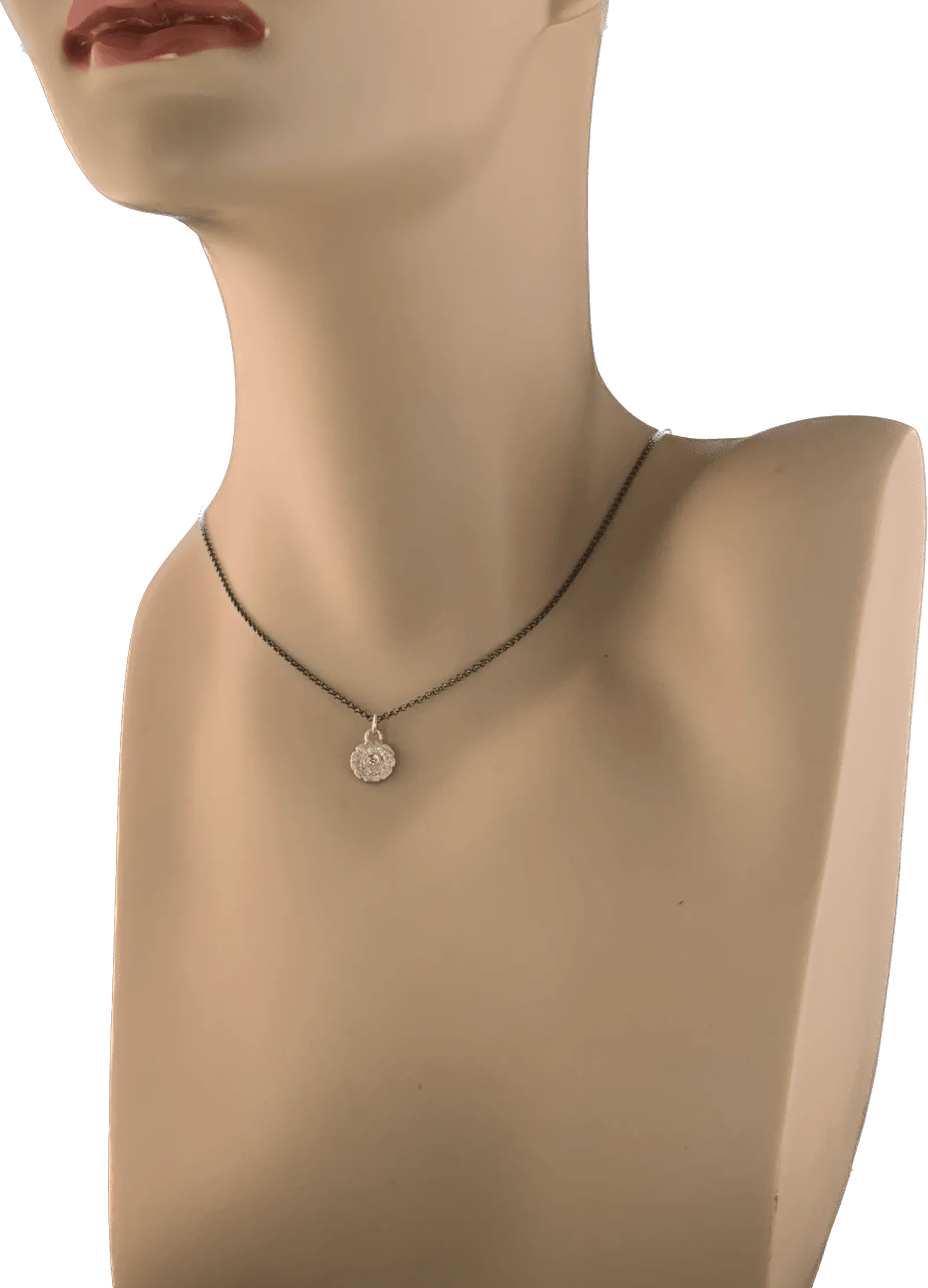 Tiny Redwood Slice Pendant - Bright