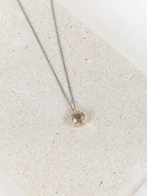 tourmalated quartz necklace