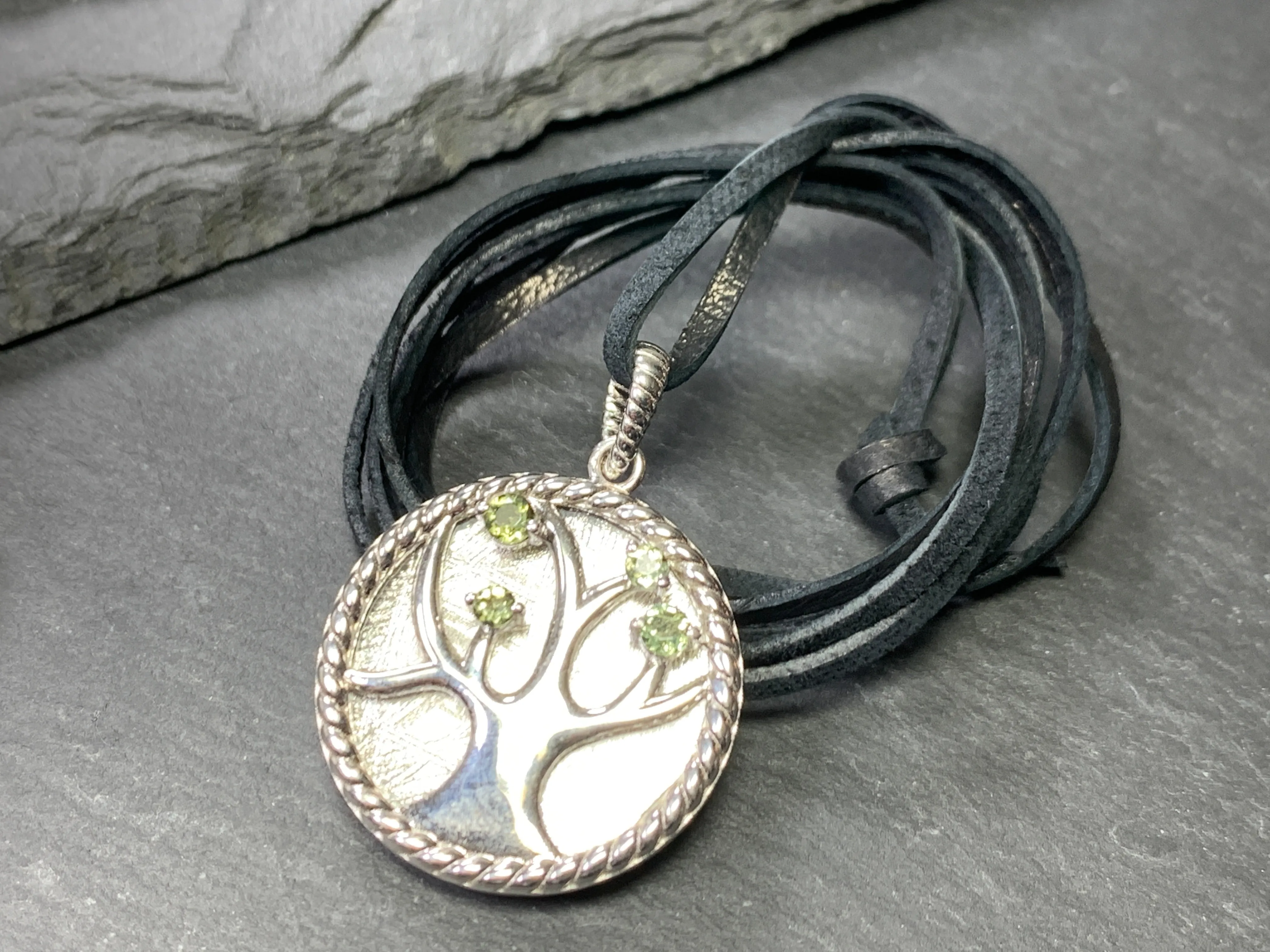 Tree Moldavite & Muonionalusta Meteorite pendant