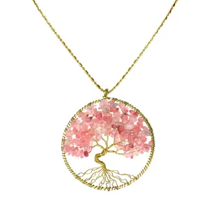 Tree of Life Breast Cancer Necklace