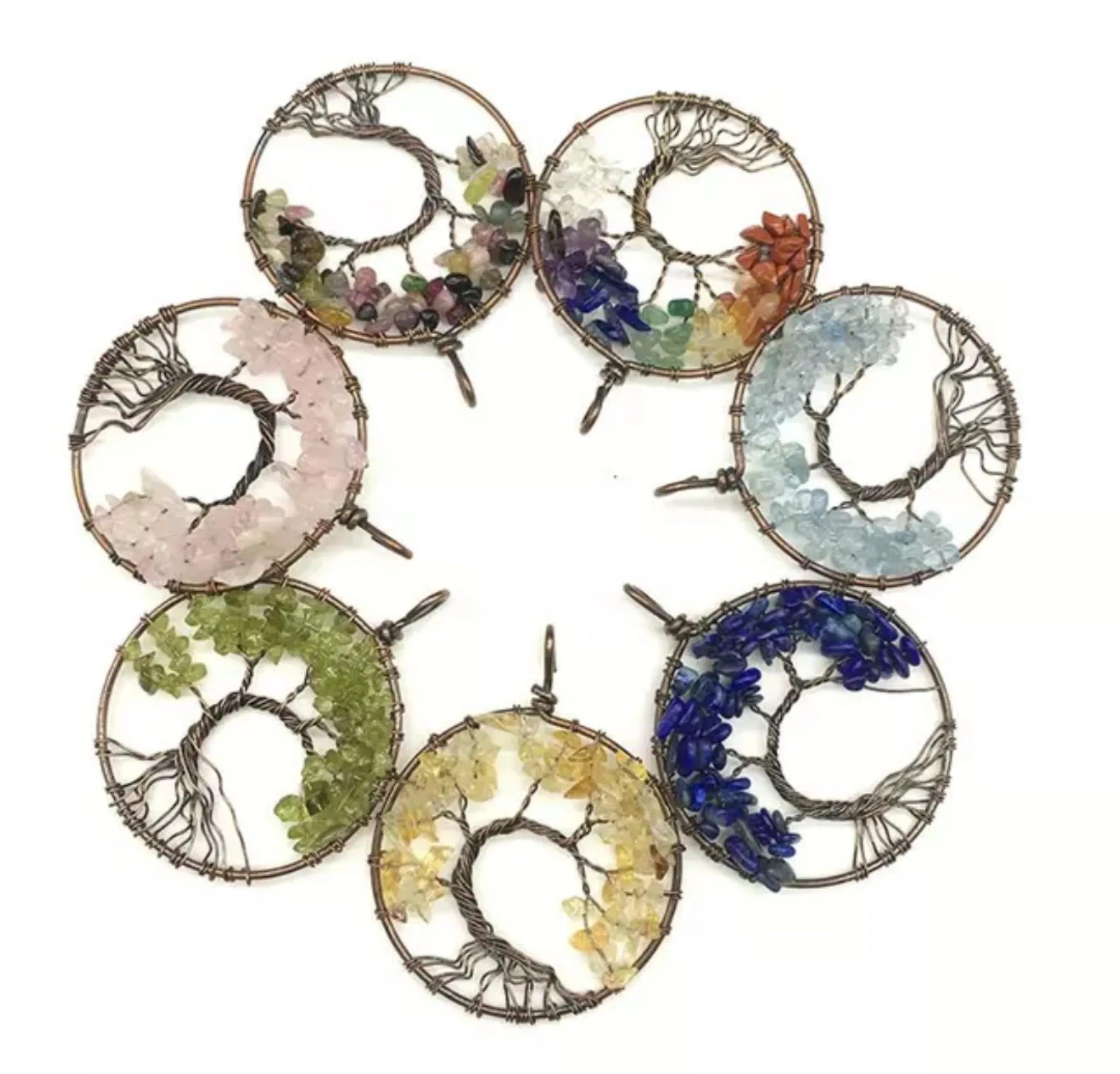 Tree Of Life circle necklace