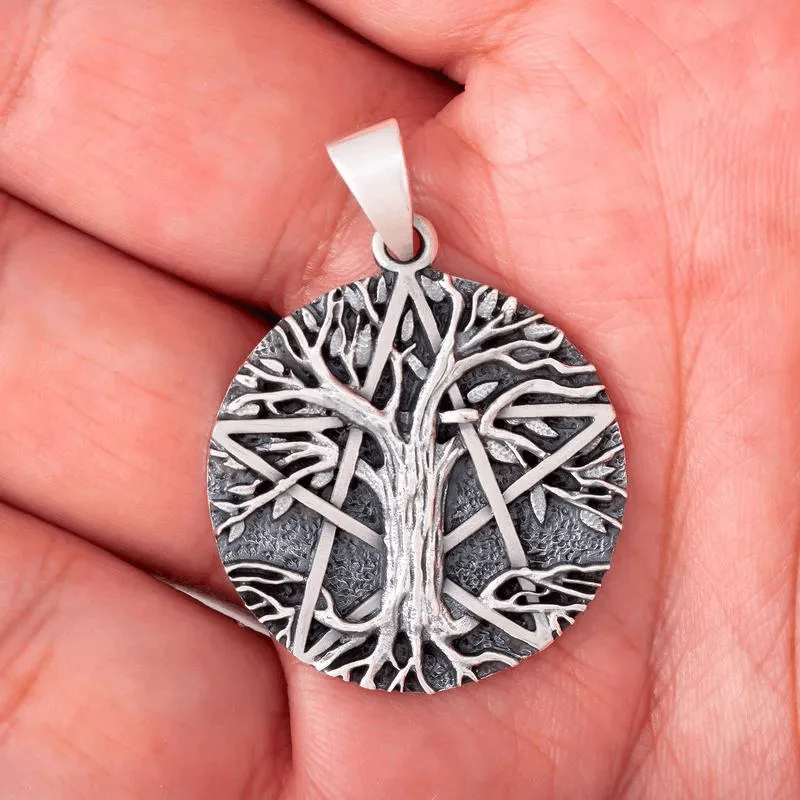 Tree Of Life Neo-Pagan Pendant 925 Streling Silver