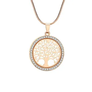 Tree of Life Round Small Pendant Necklace