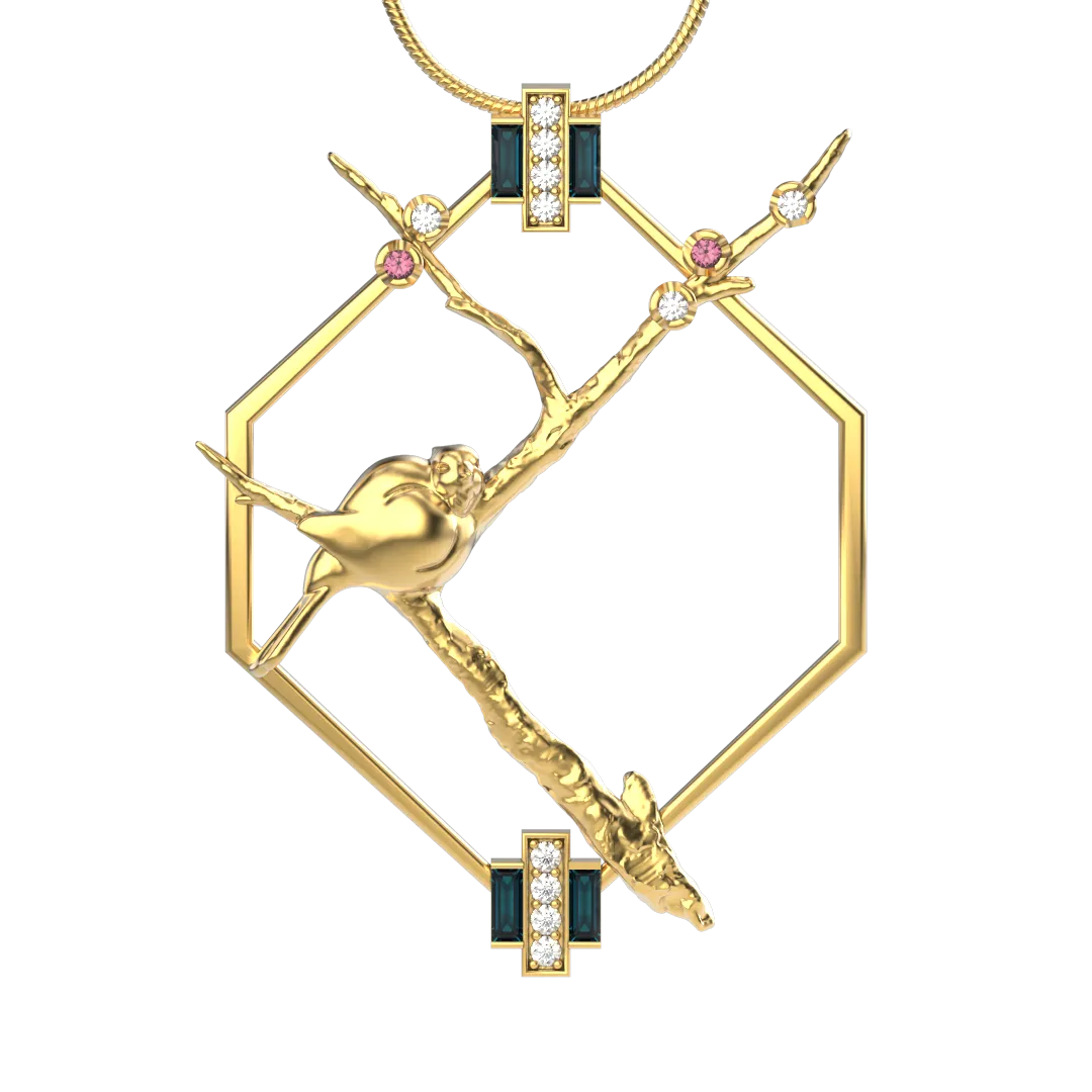 Tucked In Pendant GOLD