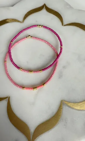 TUNIK : Friendship Bracelet Set - Pink
