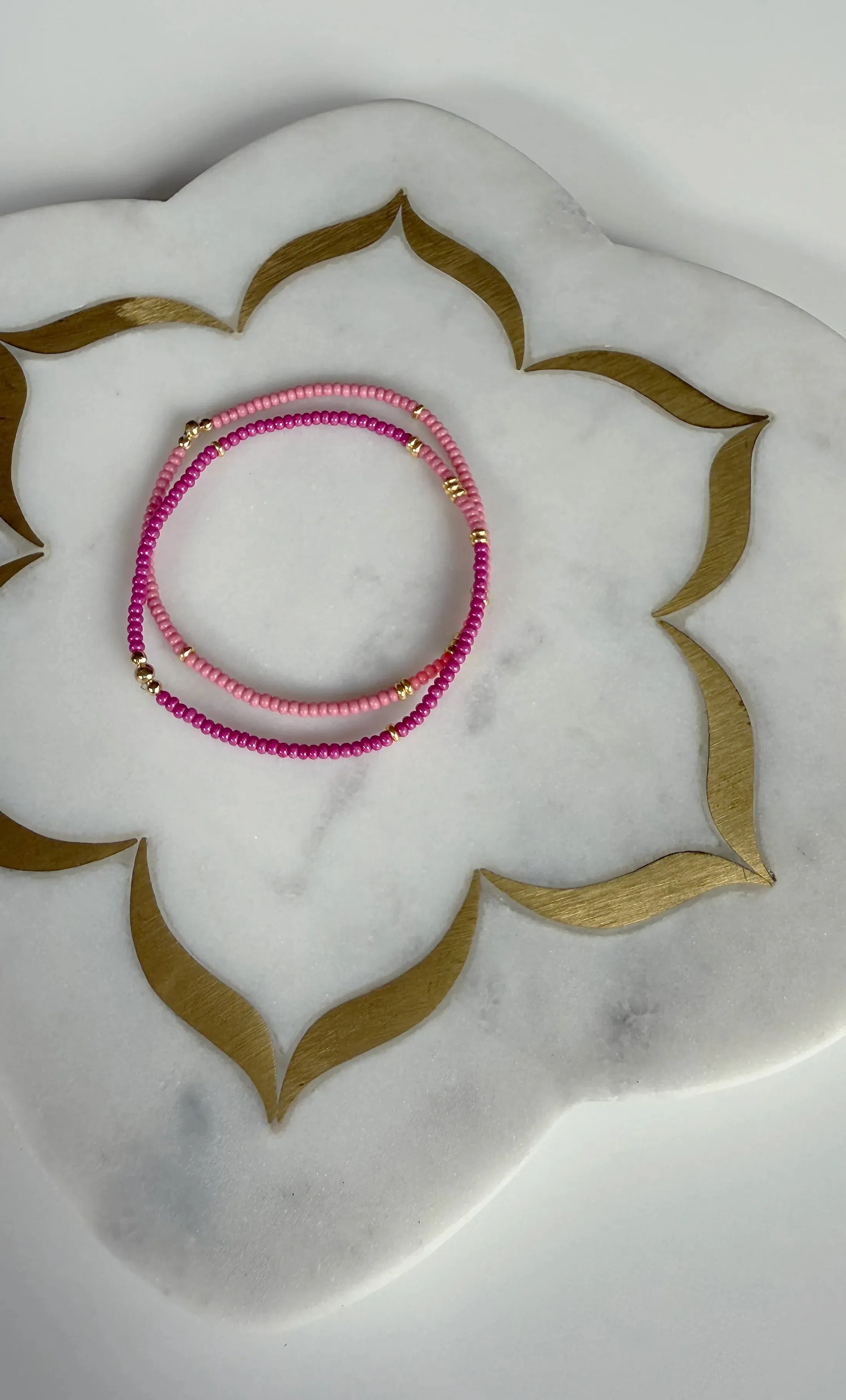 TUNIK : Friendship Bracelet Set - Pink