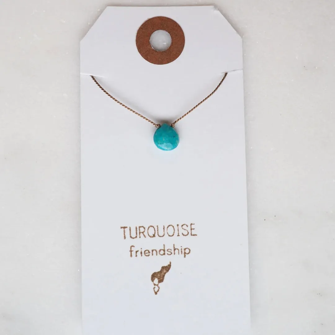 Turquoise Teardrop Necklace