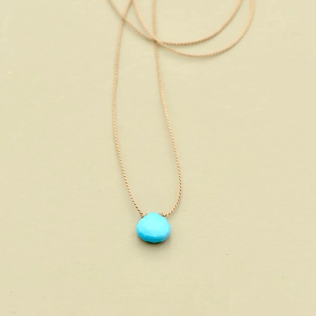 Turquoise Teardrop Necklace