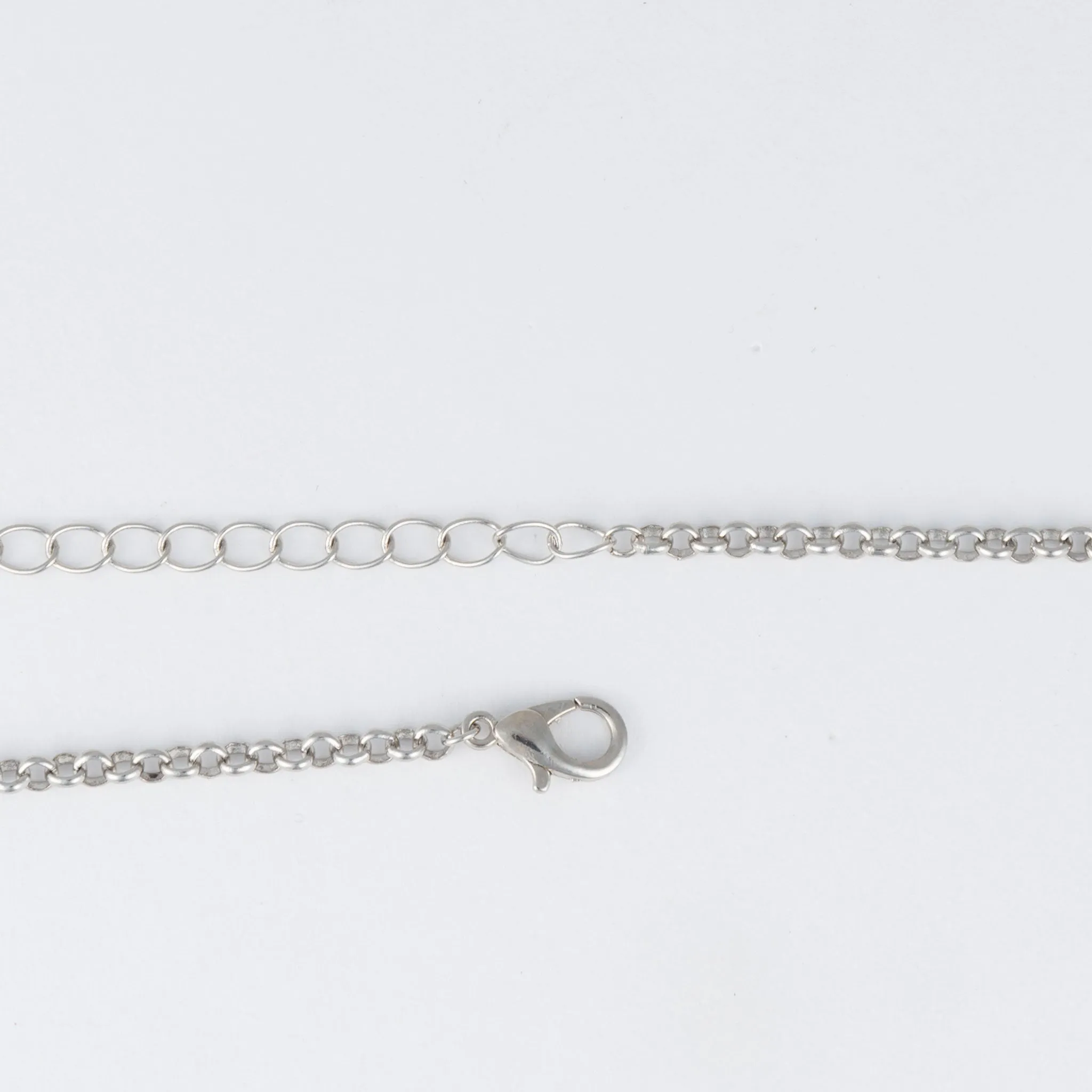 Tyla Denim Flower Pendant Necklace