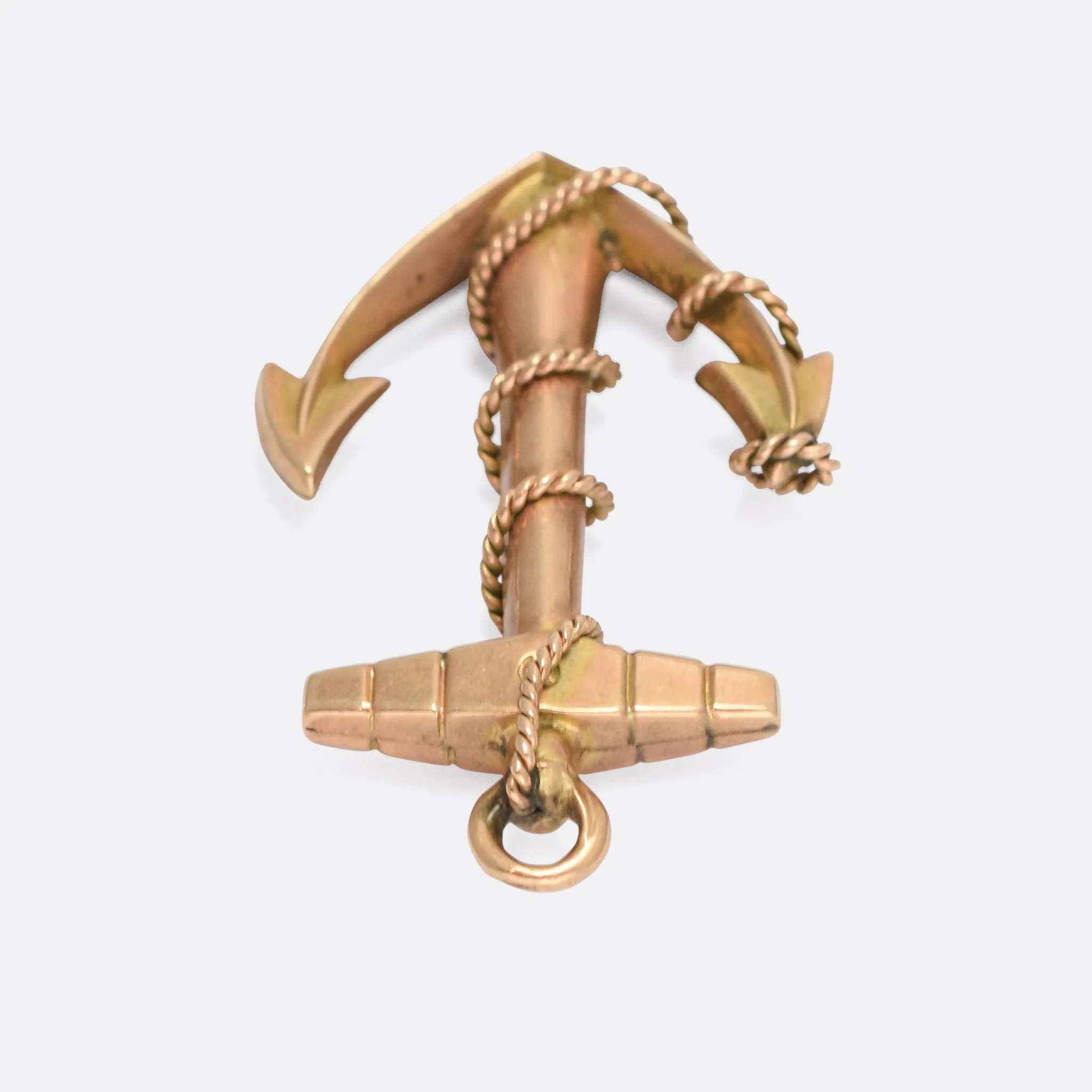Victorian Gold Anchor Pendant