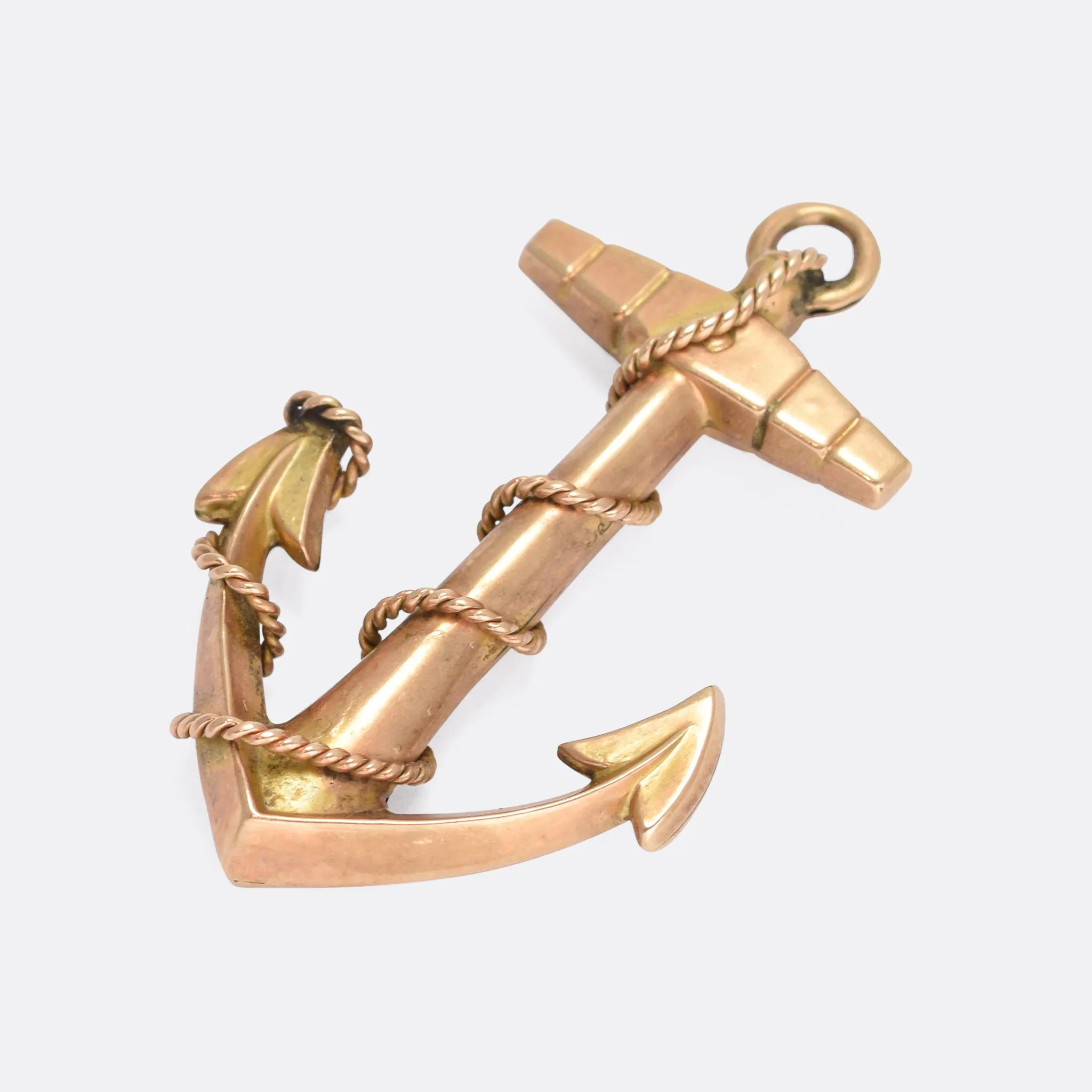 Victorian Gold Anchor Pendant