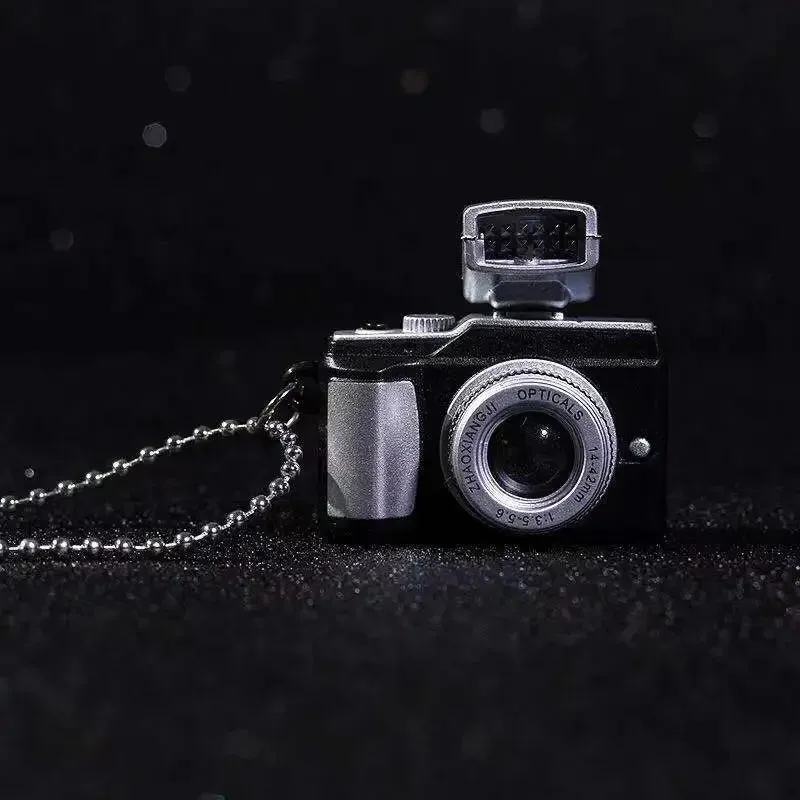 Vintage Camera Pendant Necklace For Men Women Punk Luminous