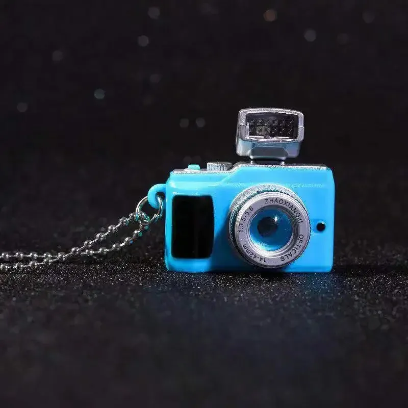 Vintage Camera Pendant Necklace For Men Women Punk Luminous