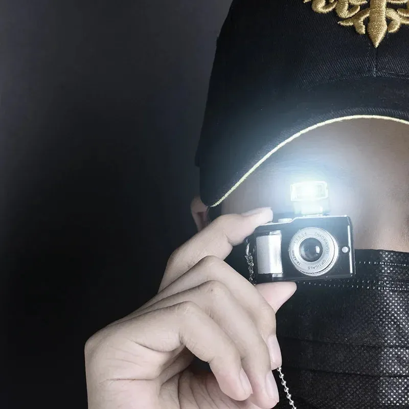 Vintage Camera Pendant Necklace For Men Women Punk Luminous