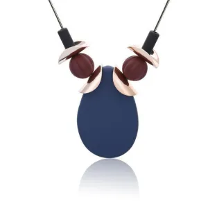 Water Drop Pendant Sweater Necklace