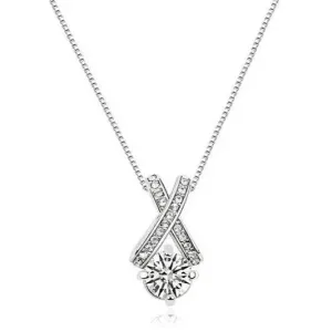 XO Crystal Pendant Necklace