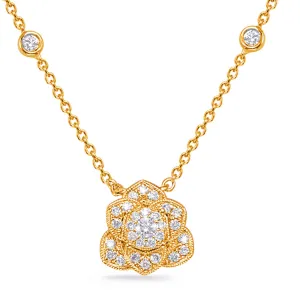 Yellow Gold Diamond Necklace