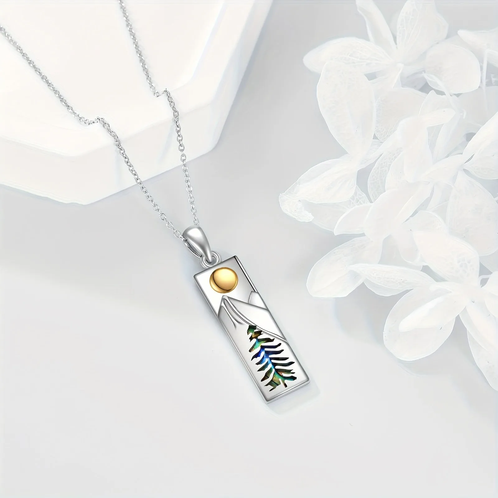 YFN Mountain Necklace 925 Sterling Silver Nature Jewelry