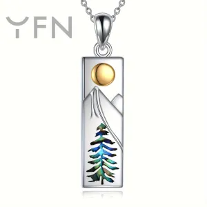 YFN Mountain Necklace 925 Sterling Silver Nature Jewelry