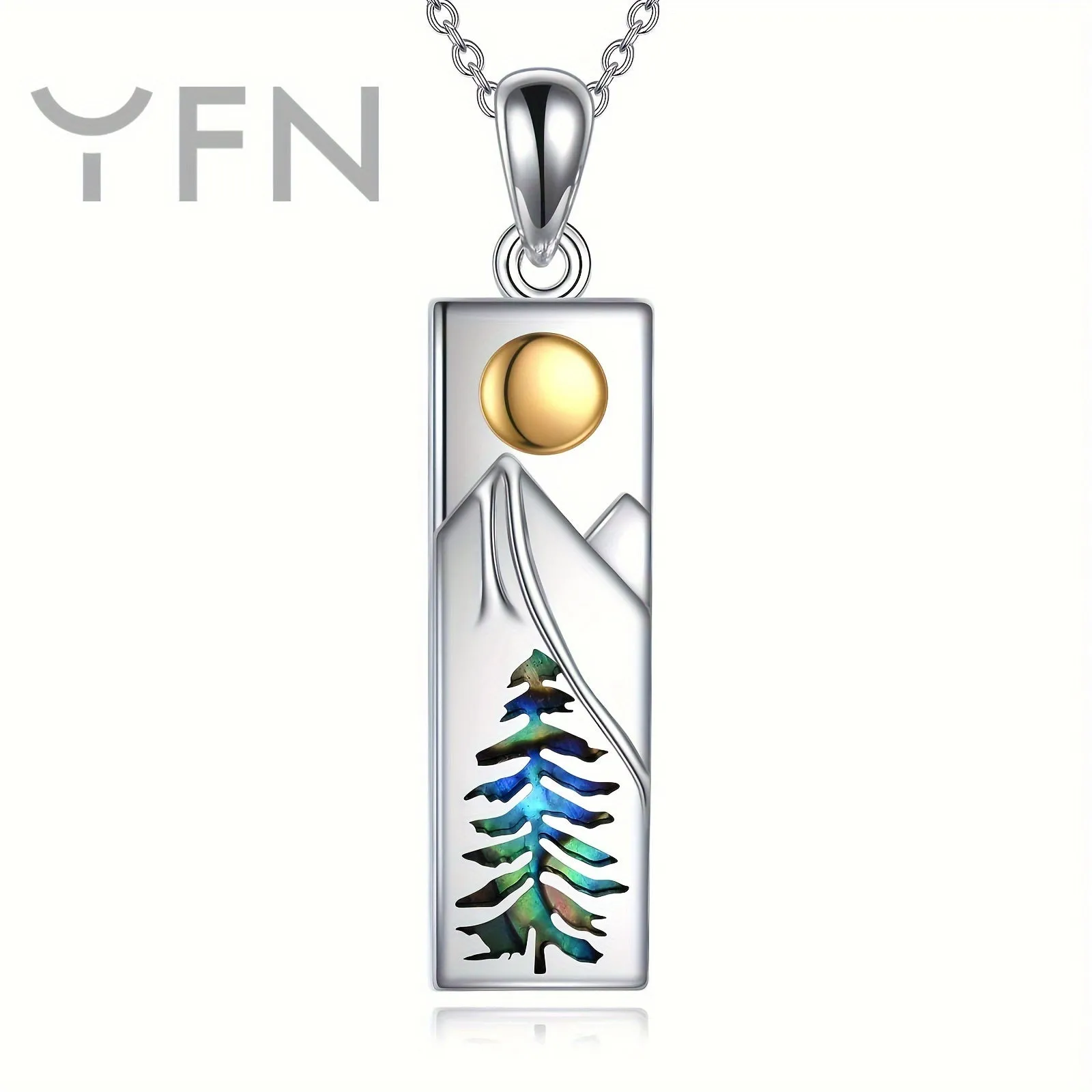 YFN Mountain Necklace 925 Sterling Silver Nature Jewelry
