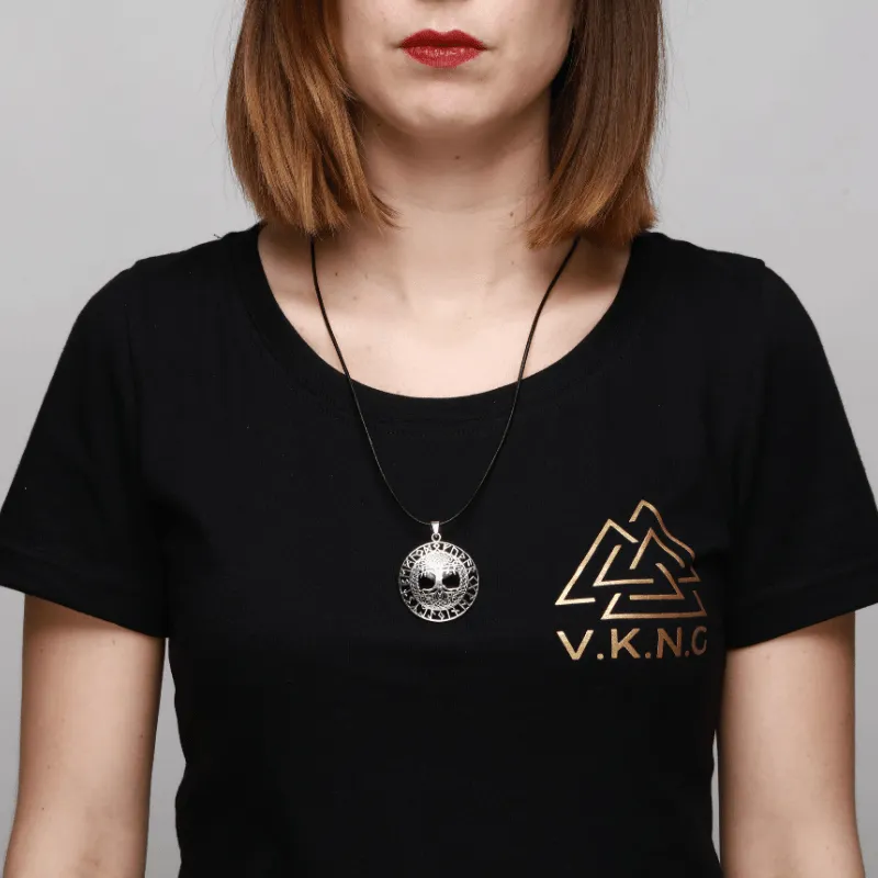 Yggdrasil Runic Circle Sterling Silver