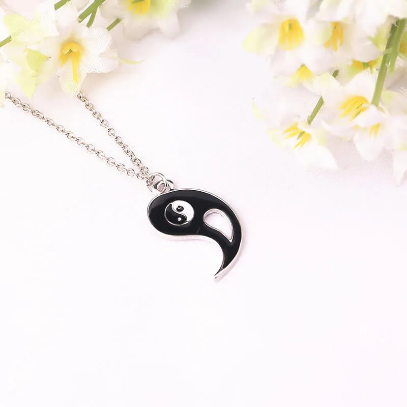 Yin and Yang Necklace Pair