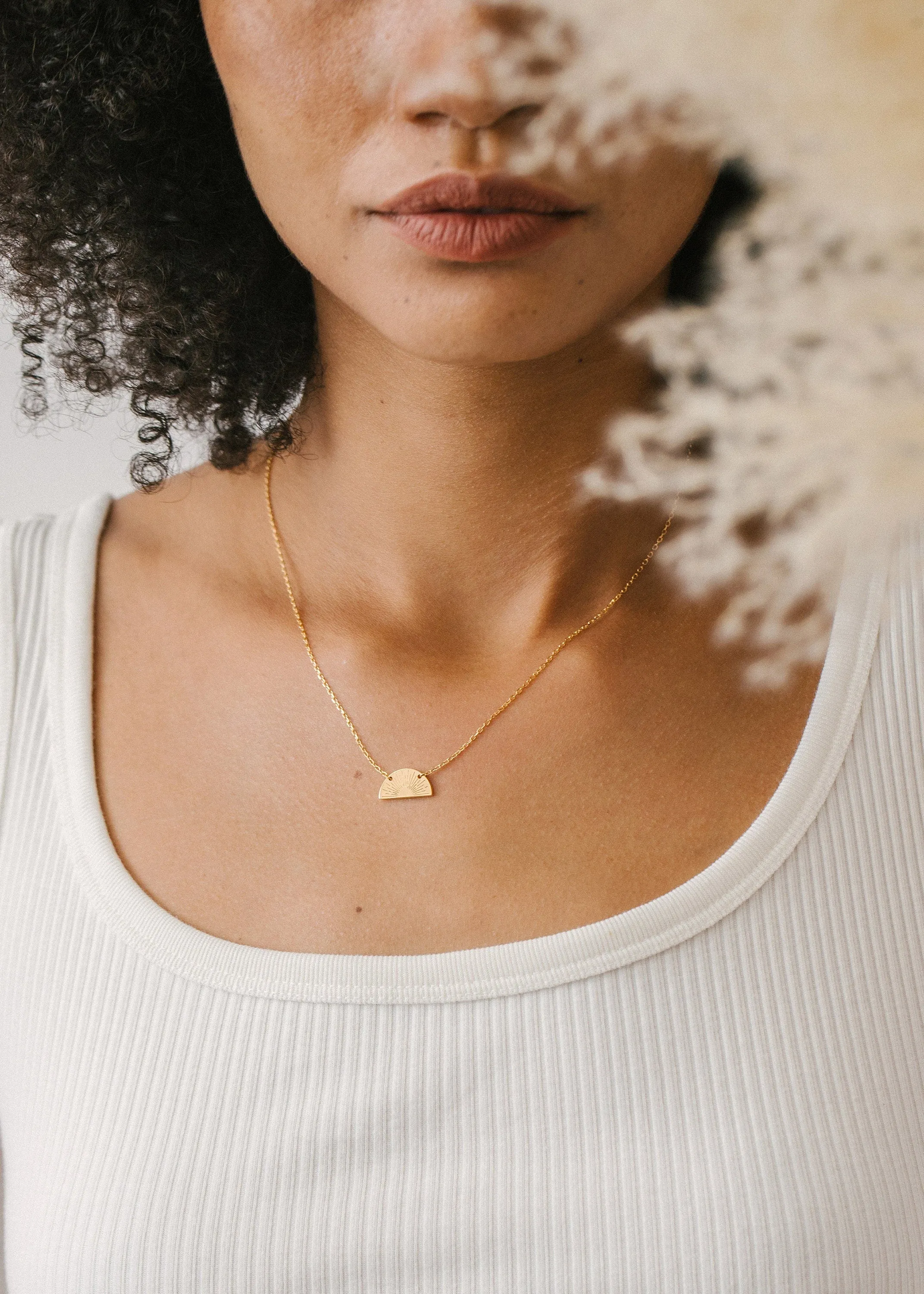 You Are My Sunshine Necklace | Half Circle Sun Necklace| Sun Necklace |Minimalist Necklace|Trendy Necklace|Best Friend Gift |Graduation Gift