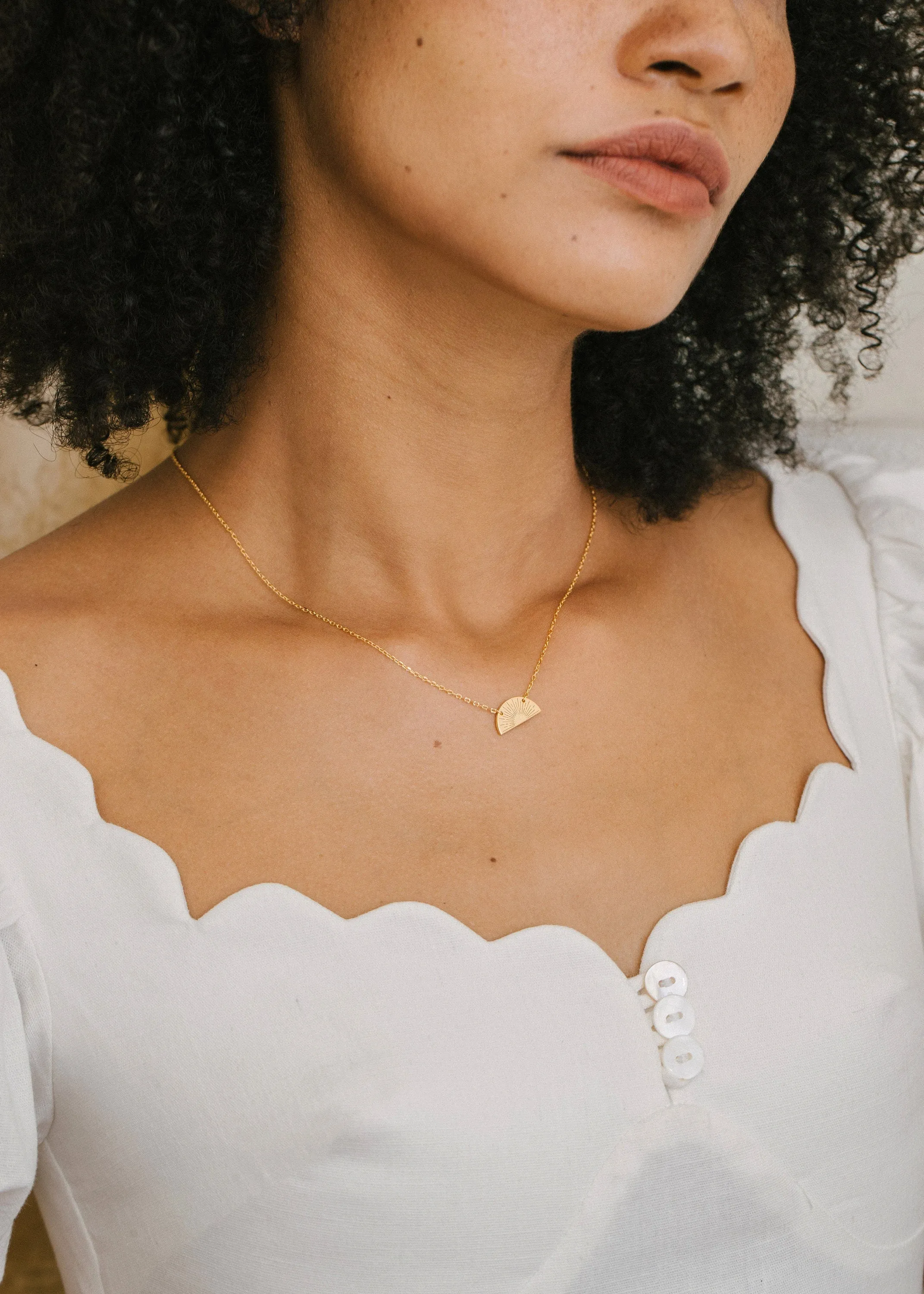 You Are My Sunshine Necklace | Half Circle Sun Necklace| Sun Necklace |Minimalist Necklace|Trendy Necklace|Best Friend Gift |Graduation Gift