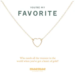 You're My Favorite Heart Necklace