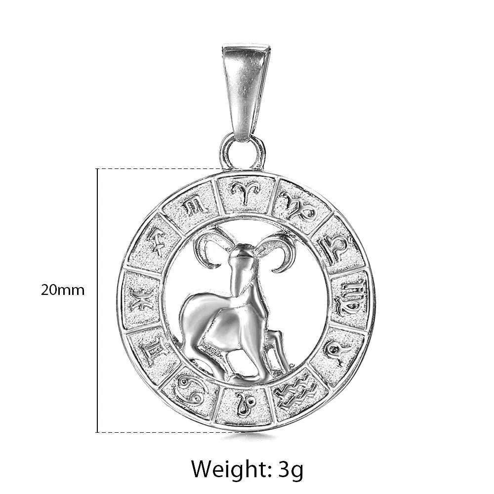 Zodiac Sign Pendant Necklace