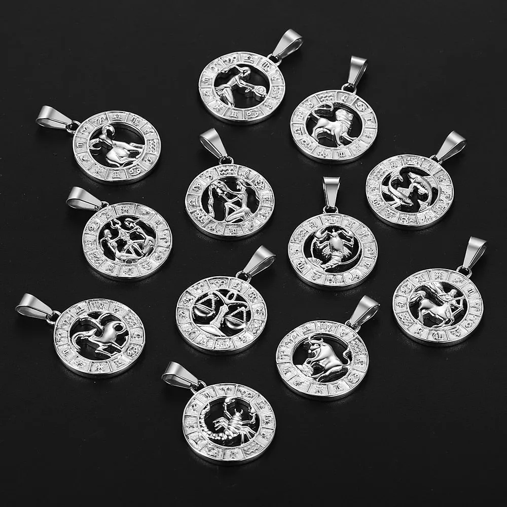 Zodiac Sign Pendant Necklace