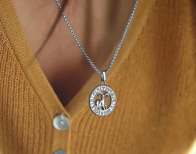 Zodiac Sign Pendant Necklace