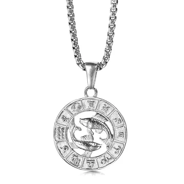 Zodiac Sign Pendant Necklace