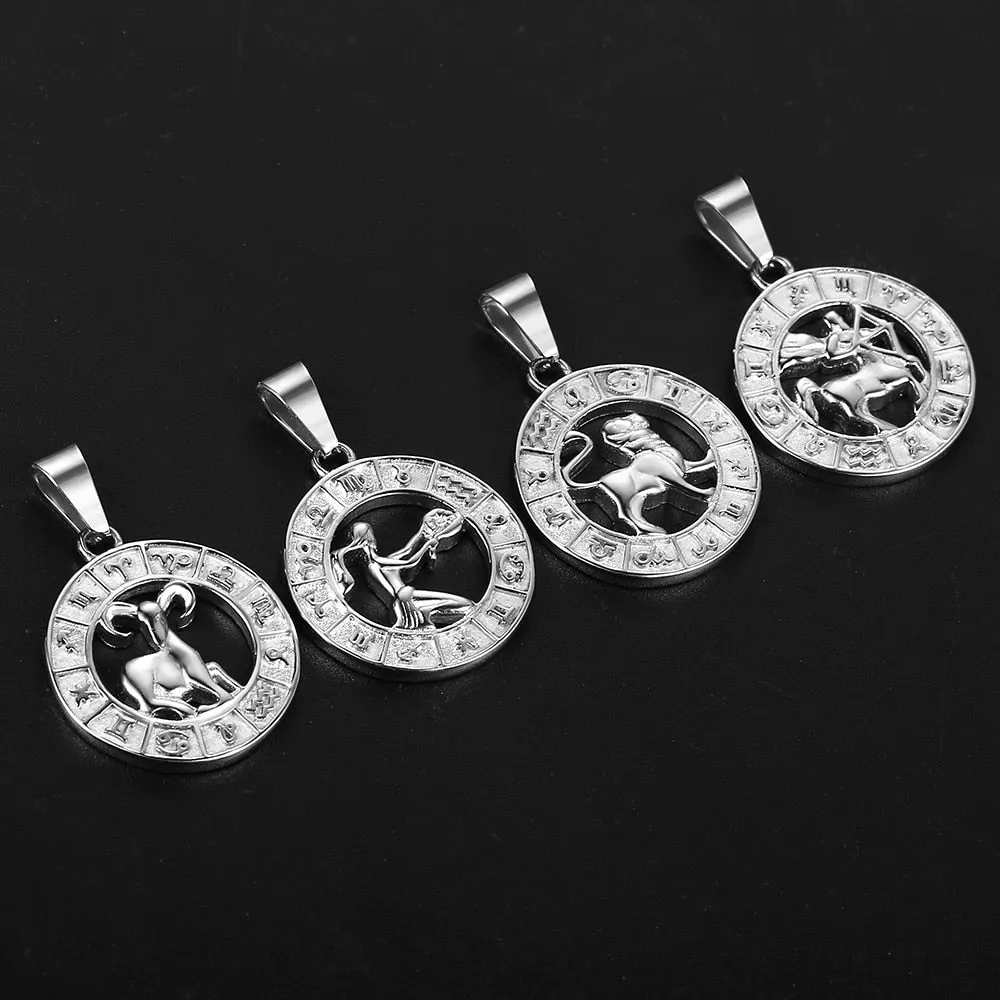 Zodiac Sign Pendant Necklace