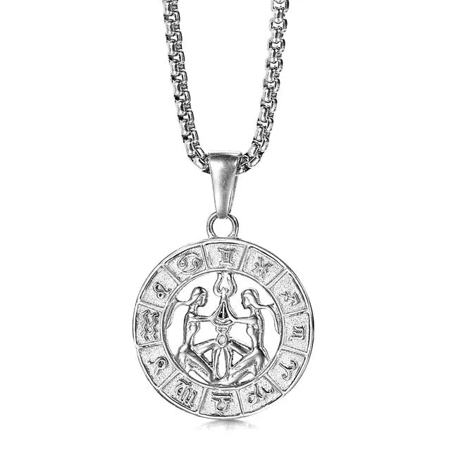 Zodiac Sign Pendant Necklace